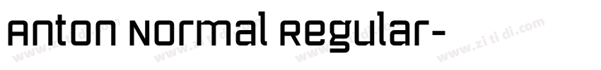 Anton Normal Regular字体转换